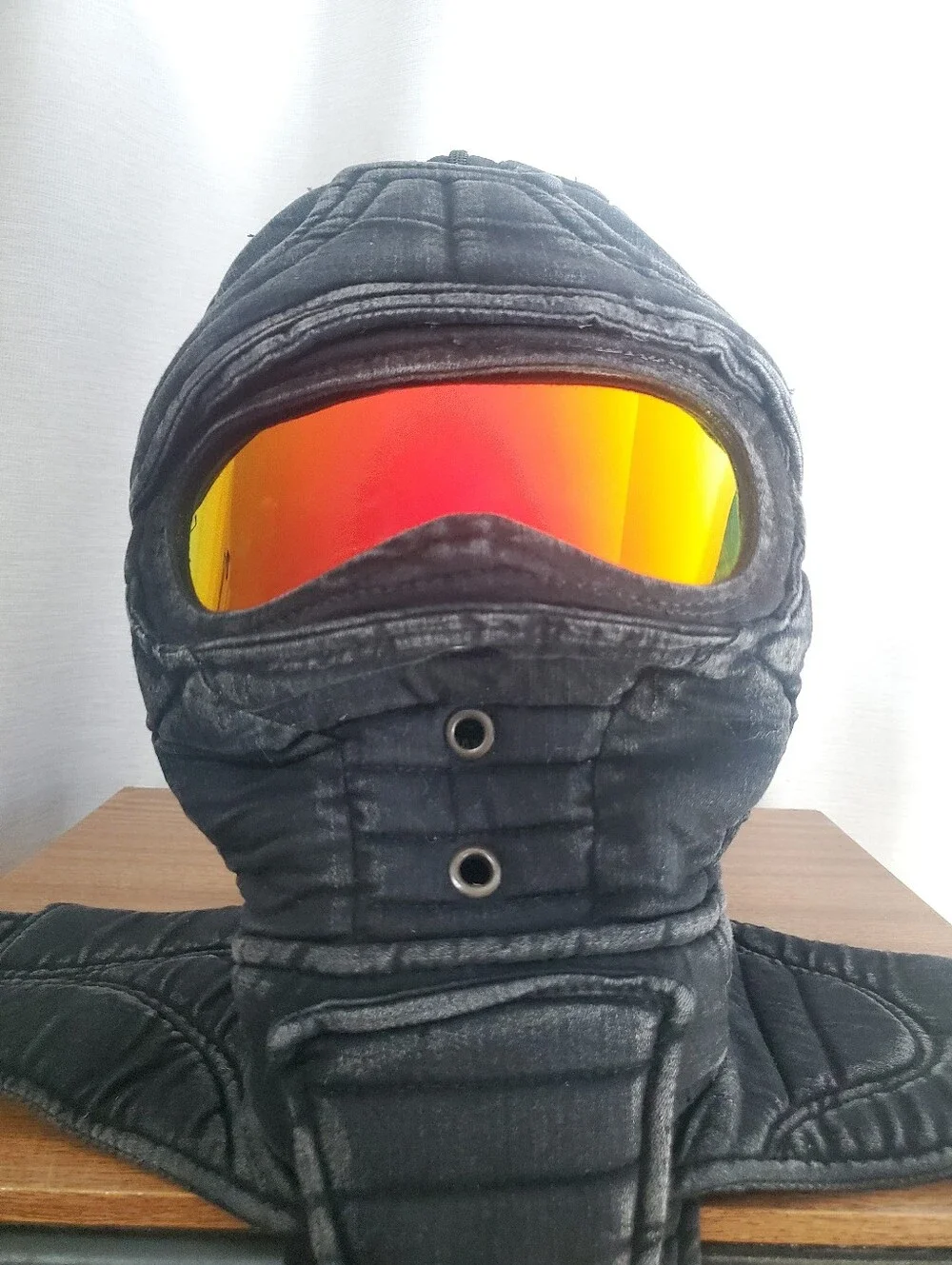 Demobaza Full Cloth Head Mask With Built In Glasses Zipper